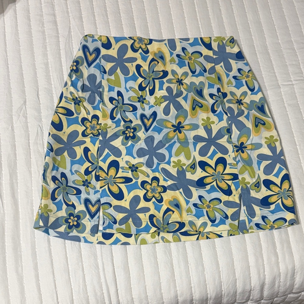 Floral Patterned Women's Skirt